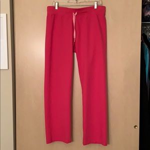 Hot pink Livingston scrub pants